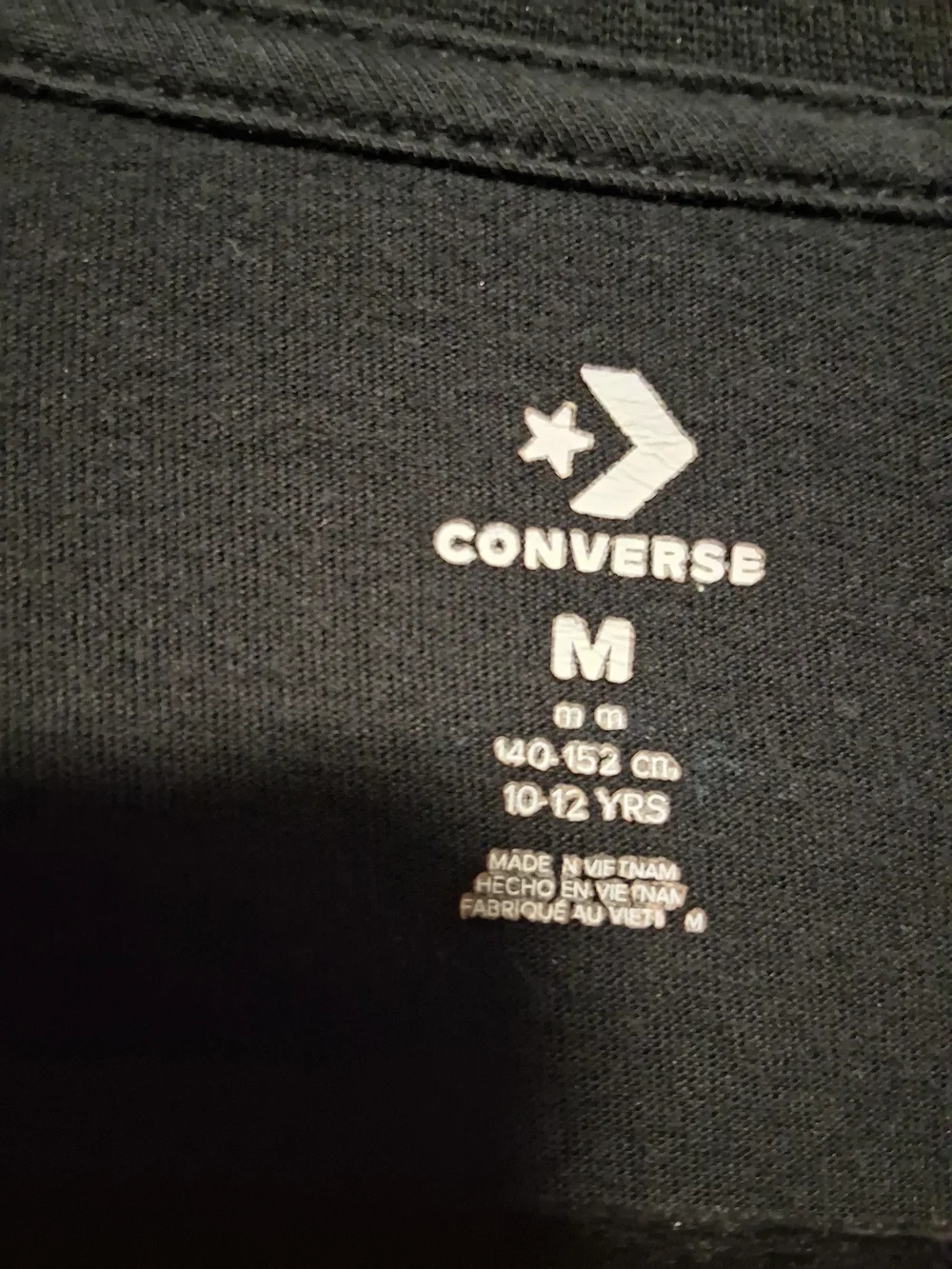 Converse Kids' Black & Pink All Star Graphic Top Size M 10/12